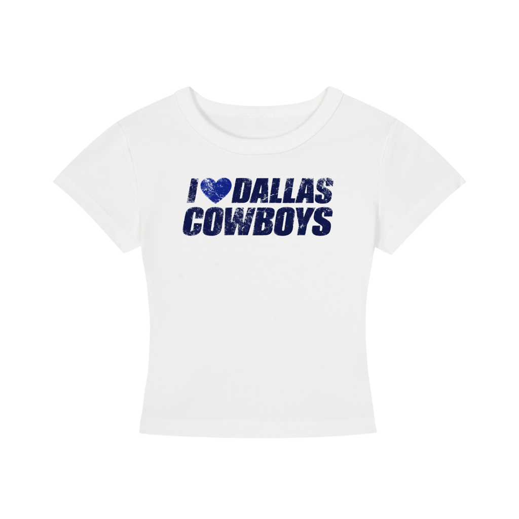 I <3 Dallas Cowboys Women's Cropped T-Shirt