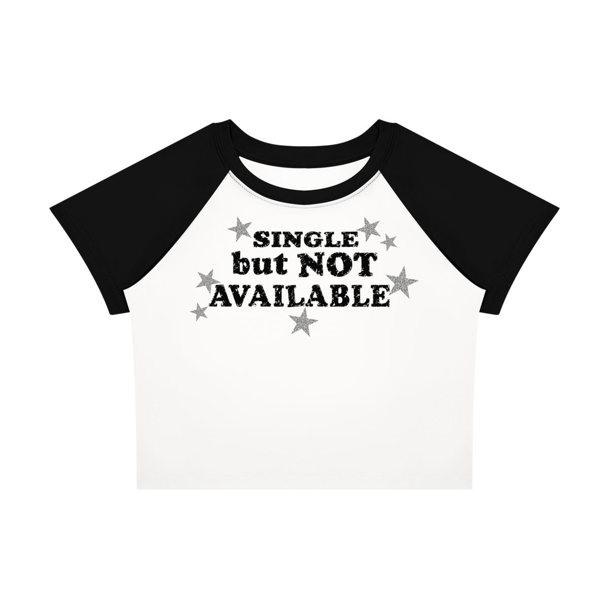 Single, Not Available Raglan Baby Tee