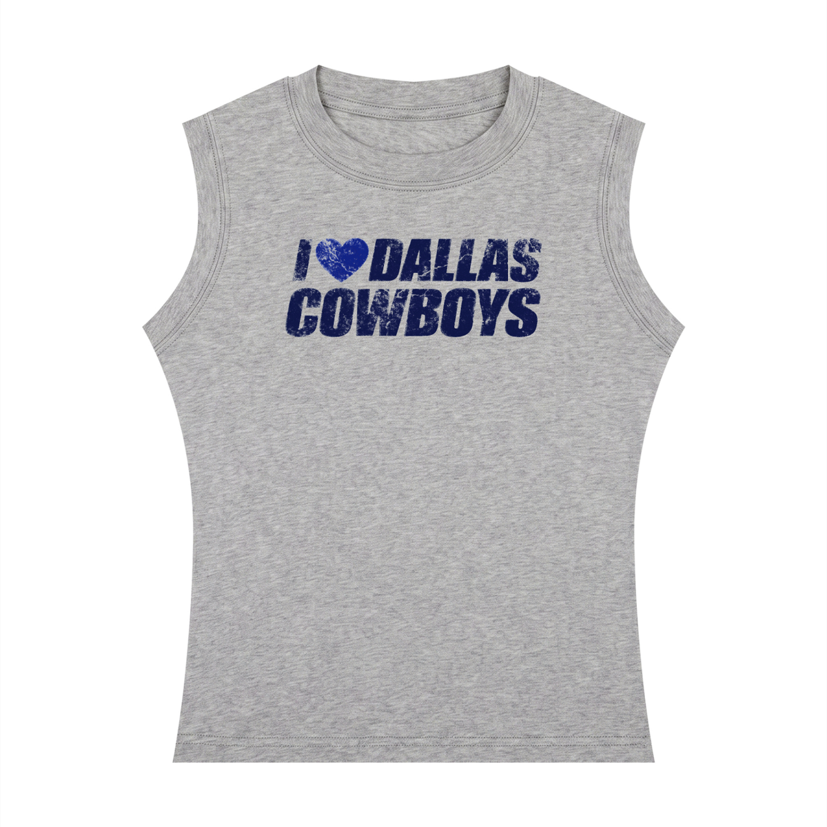 I <3 Dallas Cowboys Women's Crewneck Tank Top