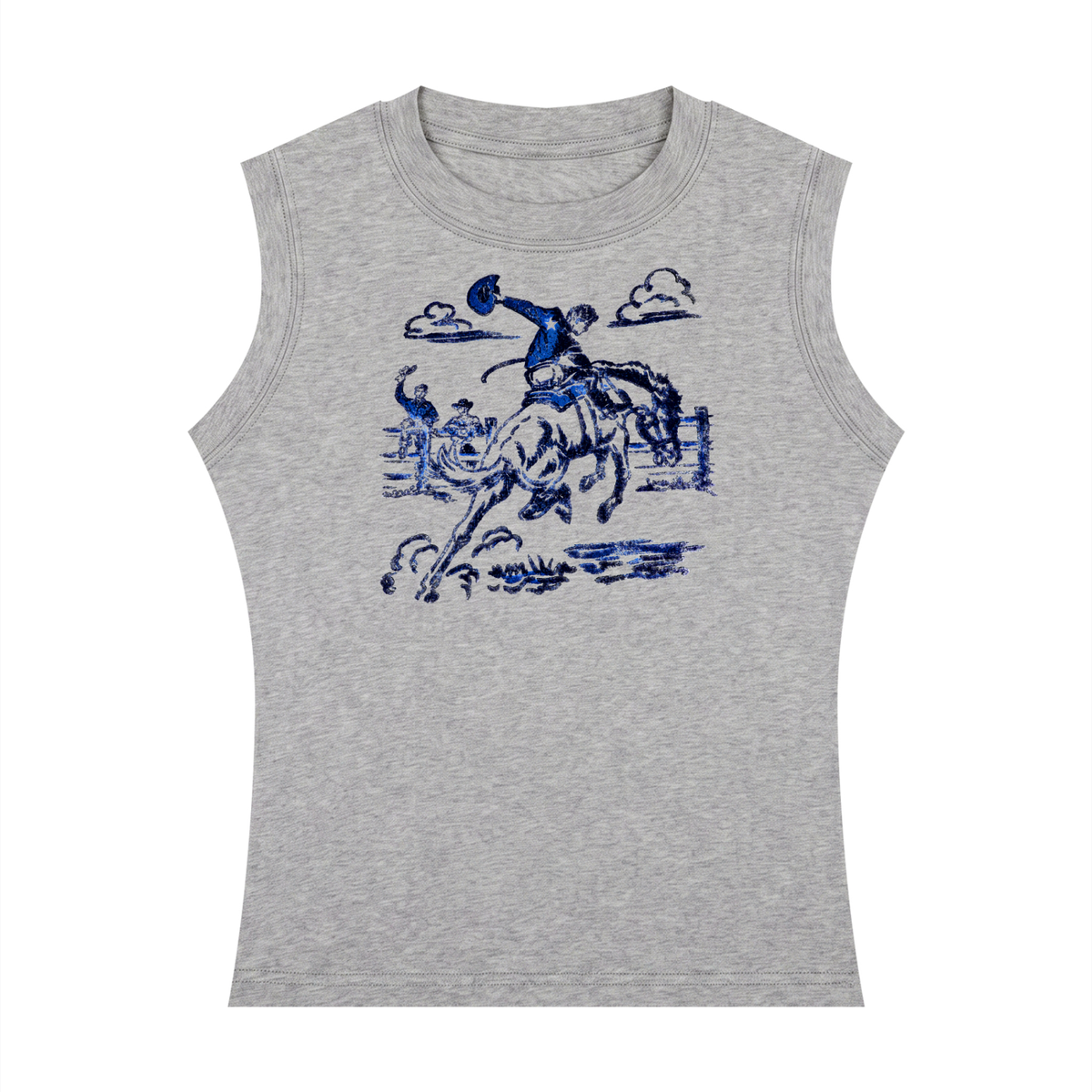 king of the Rodeo Women's Crewneck Tank Top