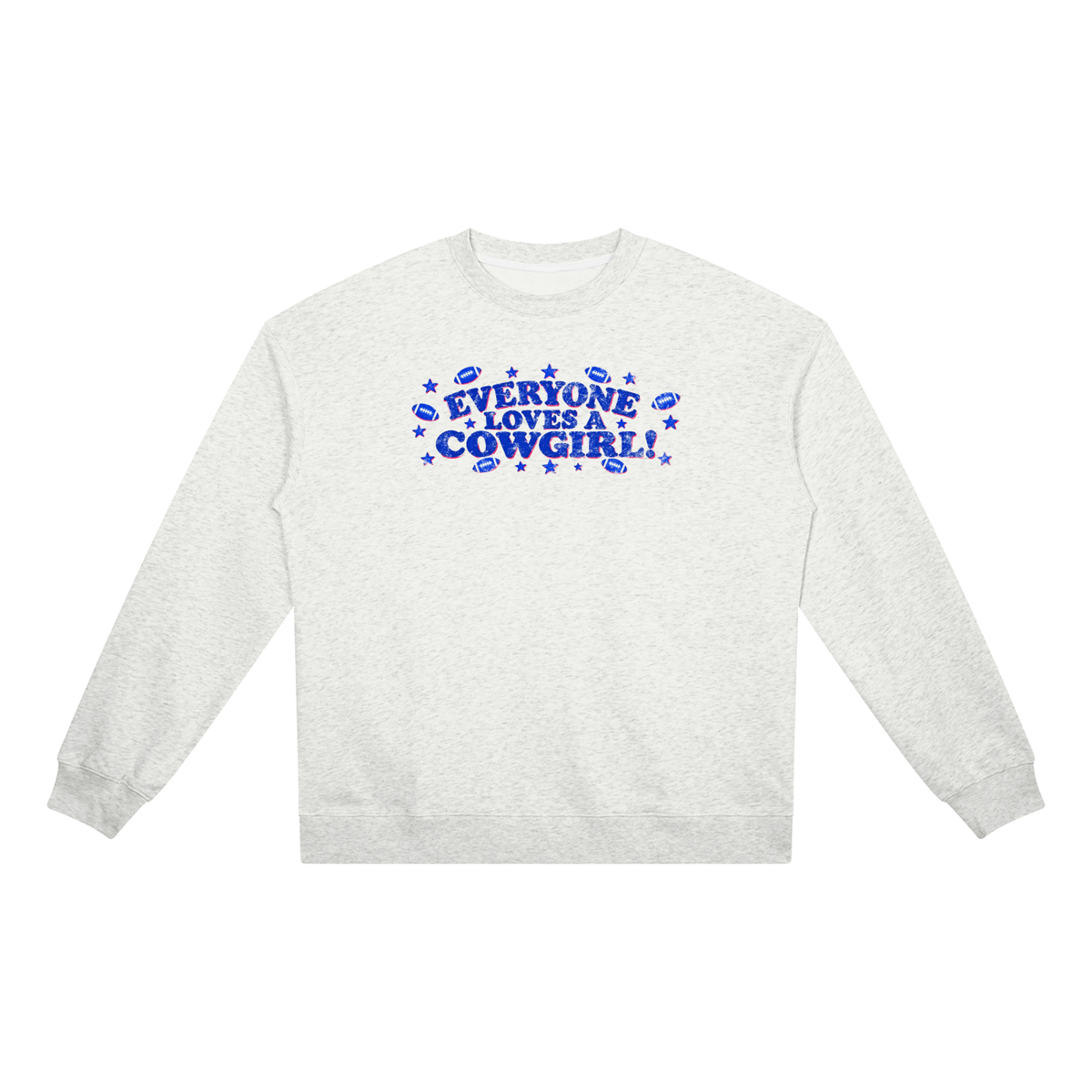 Everyone loves a cowgirl  Heavyweight Crewneck Sweatshirt
