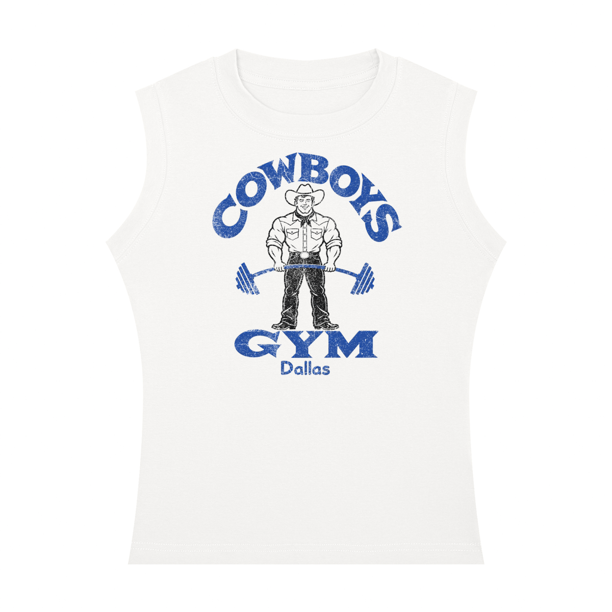 COWBOYS GYM Women's Crewneck Tank Top