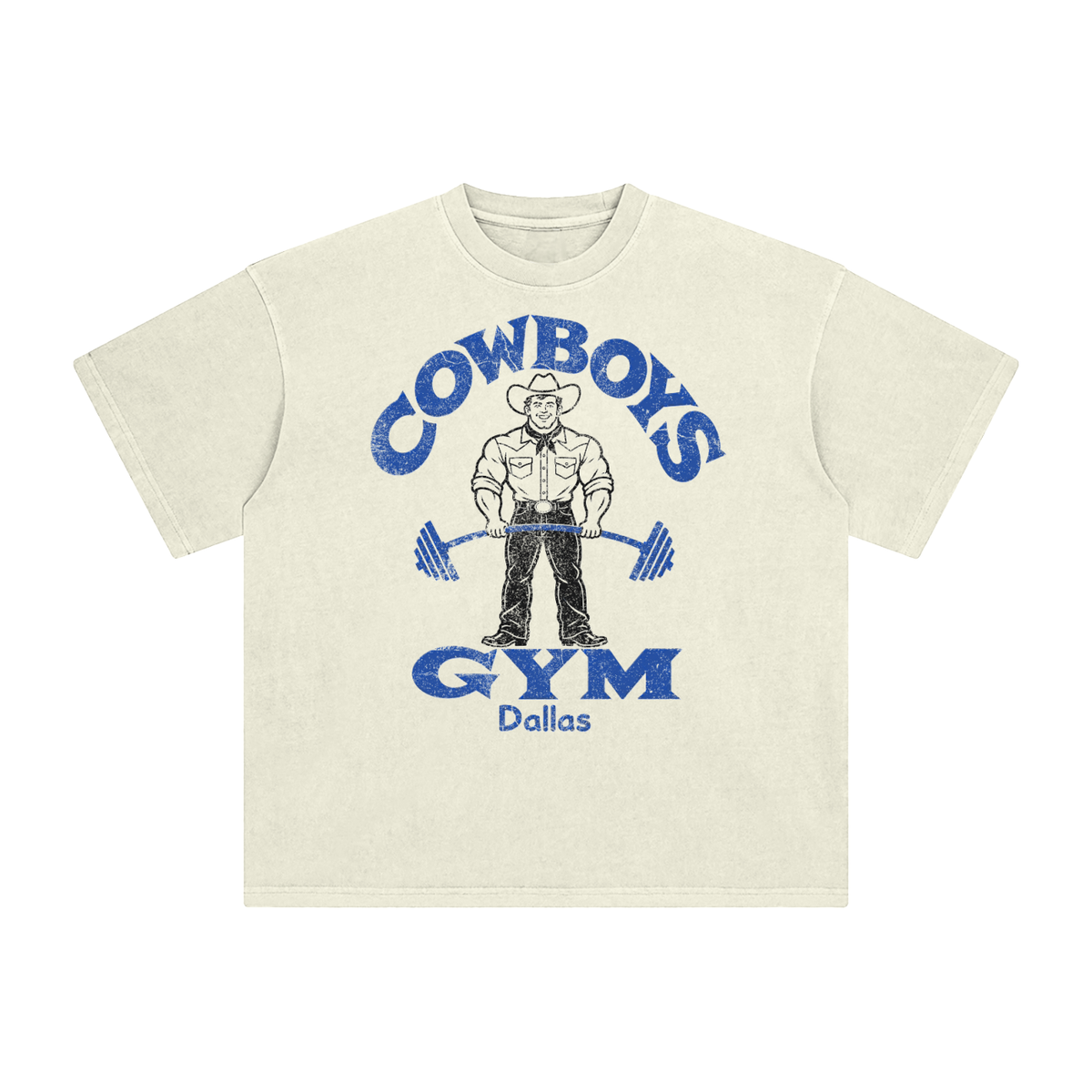 COWBOYS GYM Enzyme Washed T-Shirt