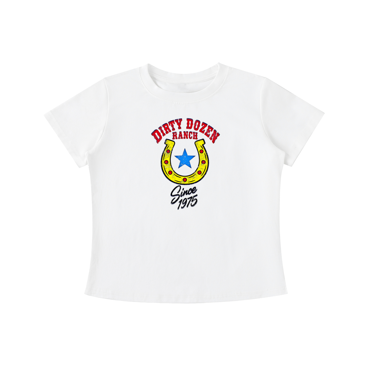 Dirty Dozen Ranch Est 75 Vintage Wash Slim Fit T-shirt