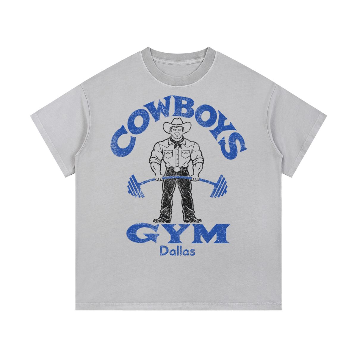COWBOYS GYM Vintage Wash Cotton T-Shirt
