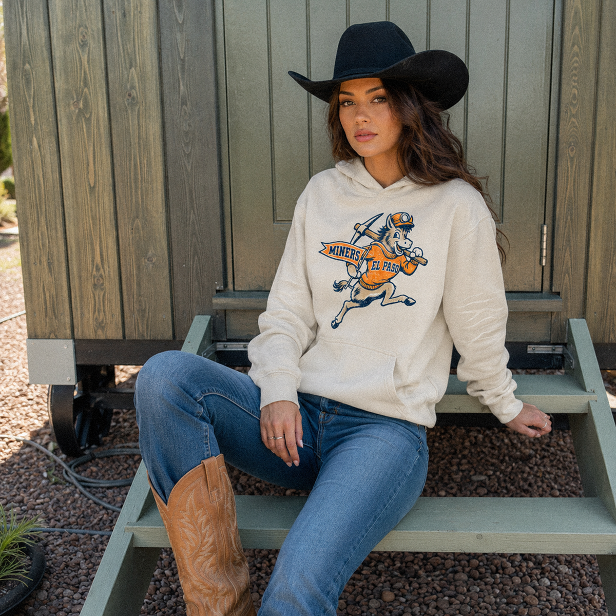 Nugget the Burro Classico Sunfade Fleece Hoodie