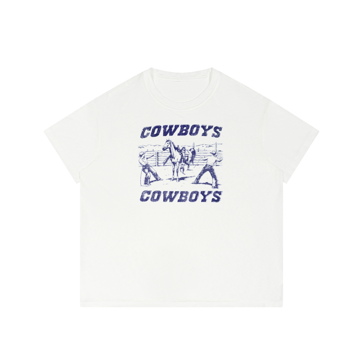 Bronco Bustin' Men’s Sheer Lyocell Blend Boxy T-Shirt