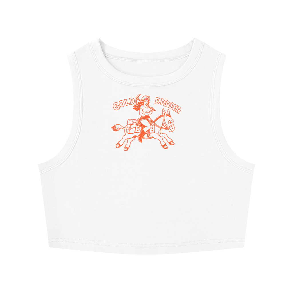 Gold Digger Women’s Fitted Crop Tank