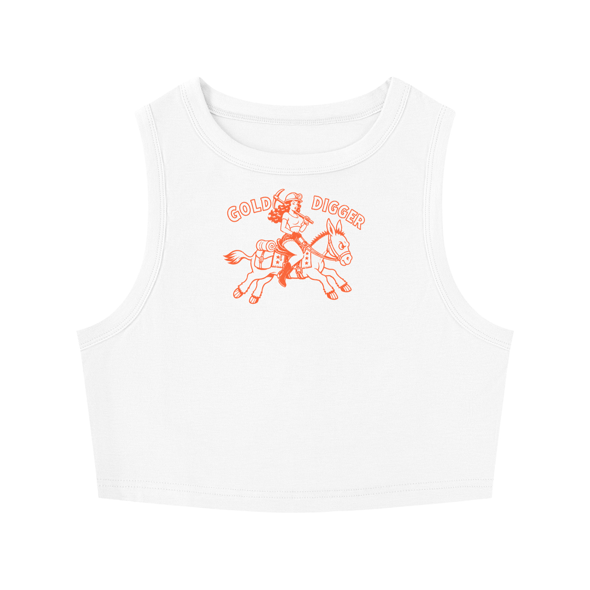 Gold Digger Women’s Fitted Crop Tank