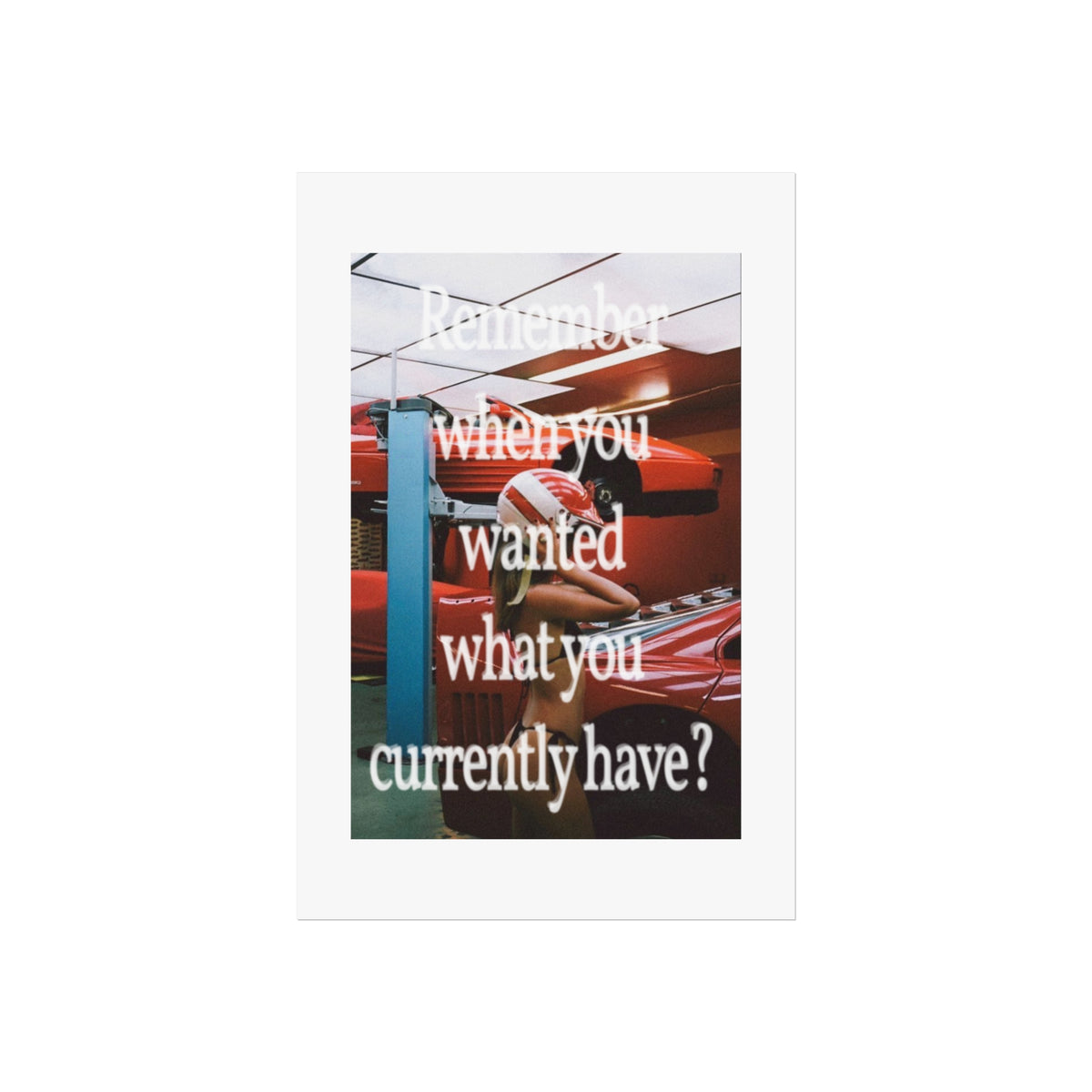 Wants and Needs Matte Wall Art