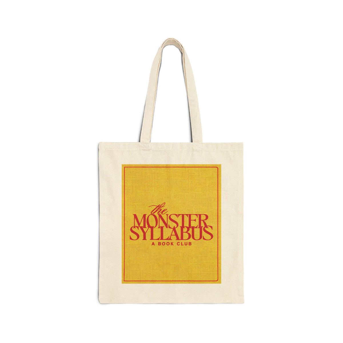 The Monster Syllabus "Dracula" Canvas Tote Bag