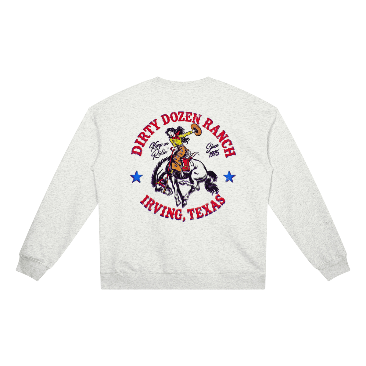 Dirty Dozen Ranch Est 75 Unisex Heavyweight Crewneck Sweatshirt