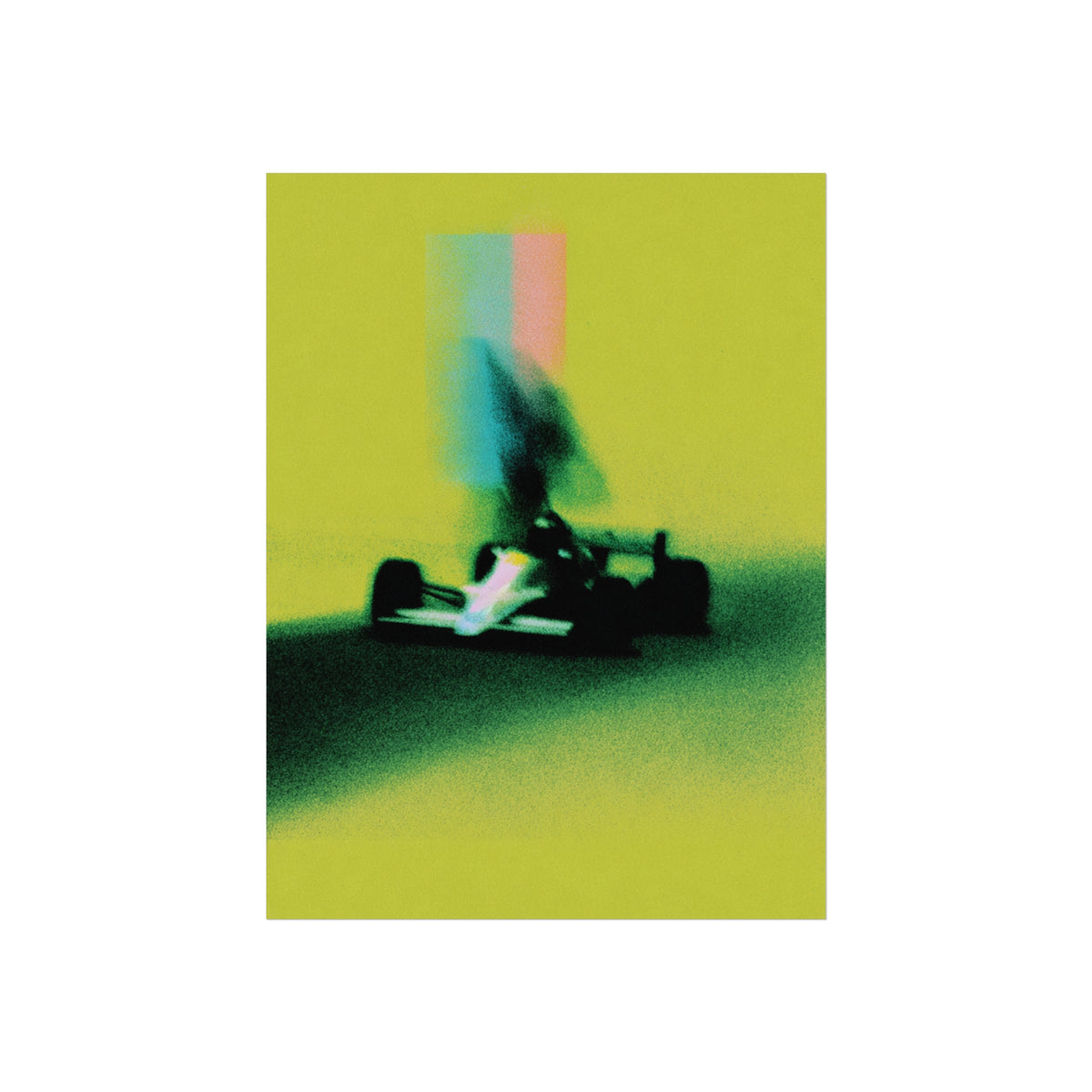 Abstract Velocity Study no.3 Matte Wall Art