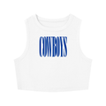 True Blue Women's Tight Crewneck Crop Tank Top