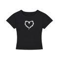 Latina Mami Heart-Back Crop