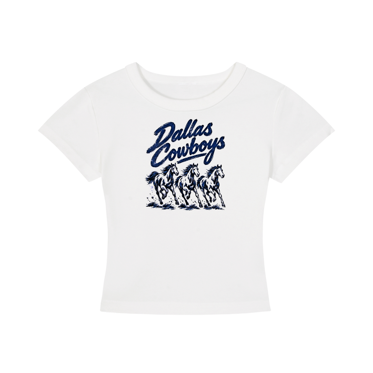 Wild Mustangs Women's Cropped T-Shirt
