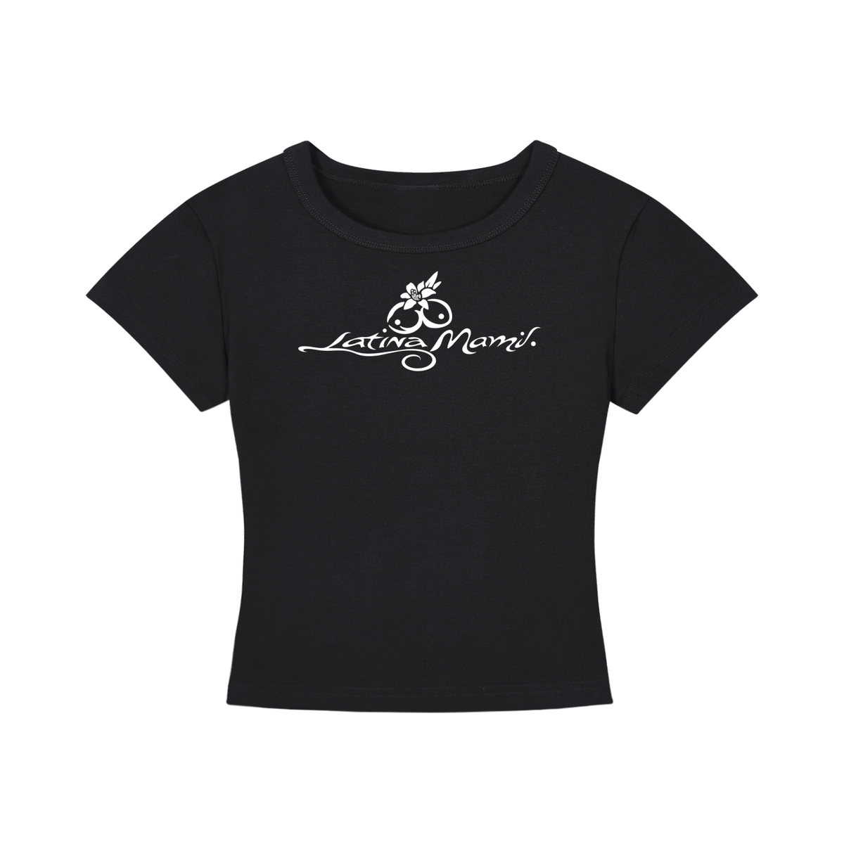 Barbed Heart Black Crop