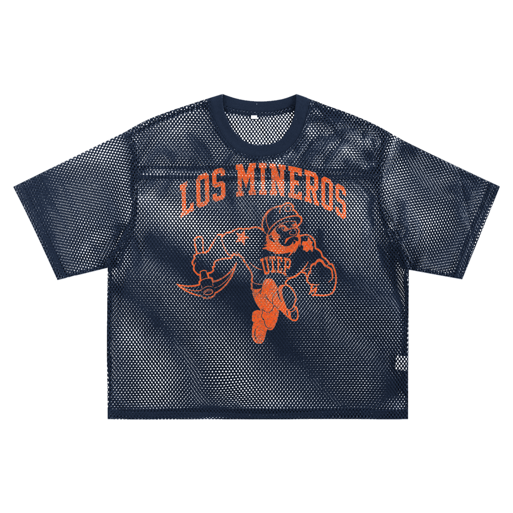 UTEP Los Mineros Mascot Boxy Mesh Tee