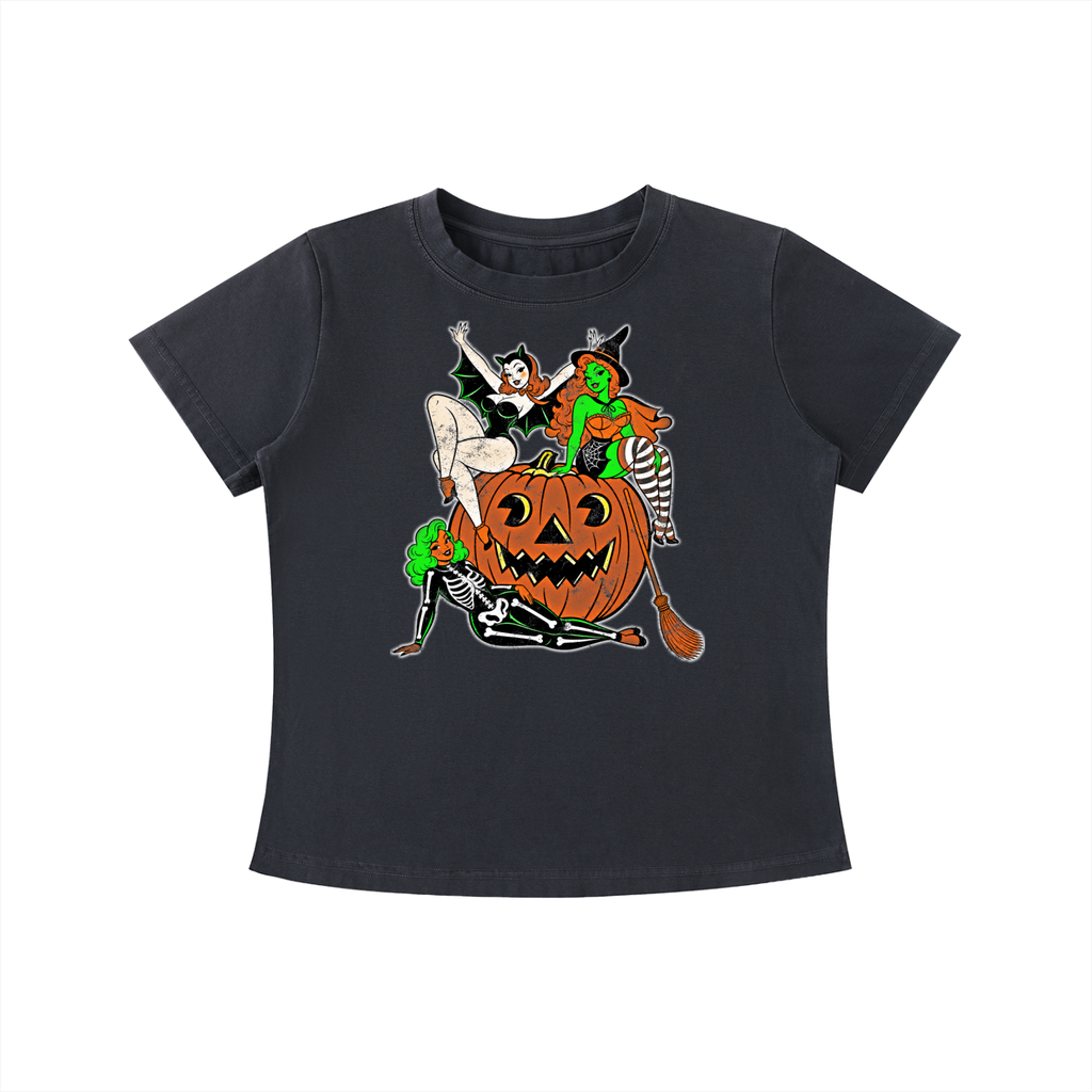 Three’s a Pumpkin Party Slim Tee