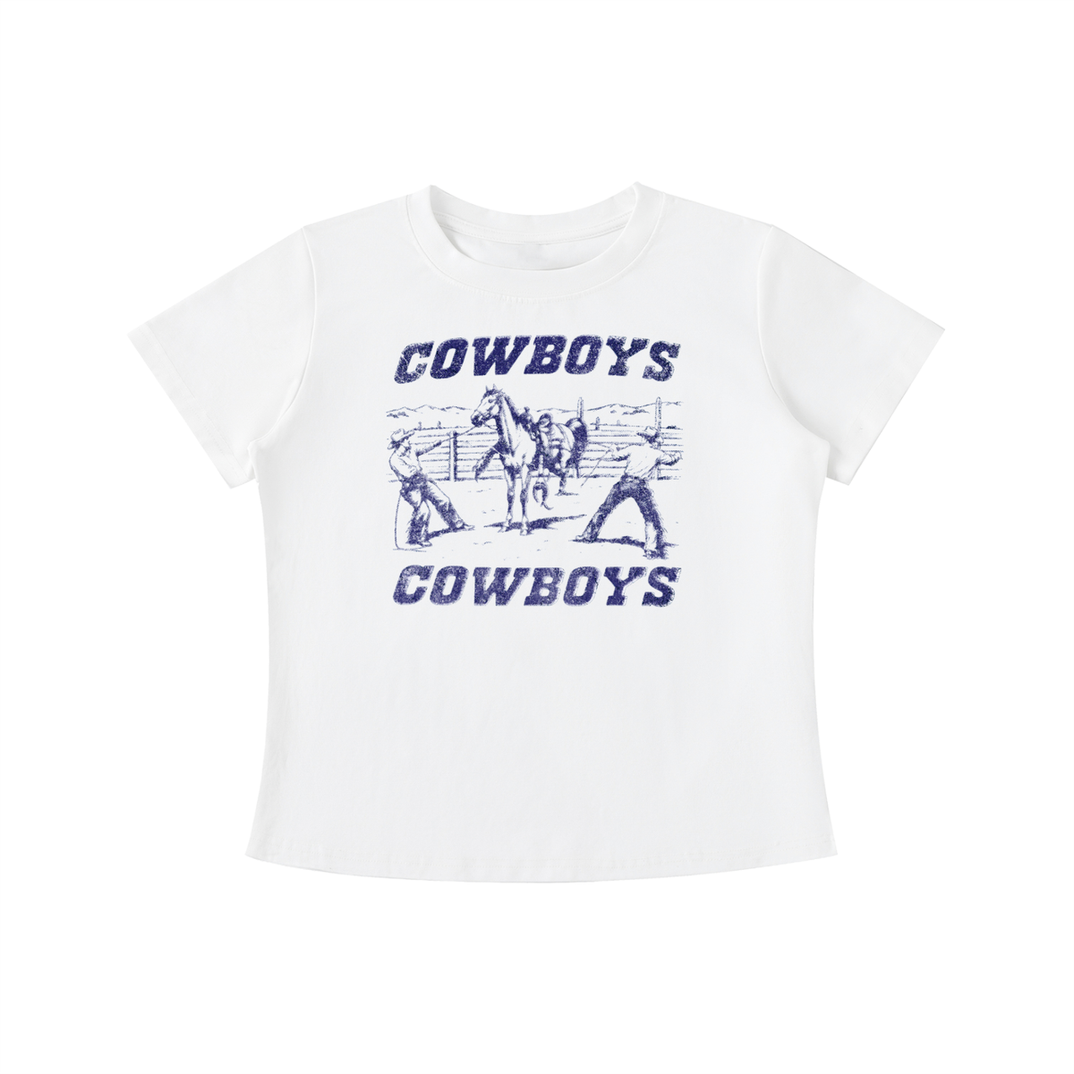Bronco Bustin' Vintage Wash Slim Fit T-shirt