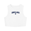 Dallas Star Women's Tight Crewneck Crop Tank Top