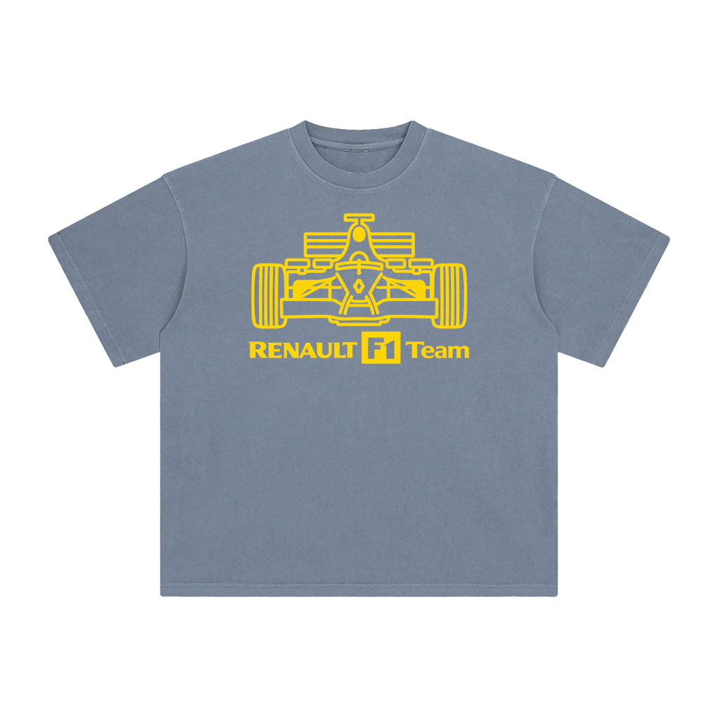 Renault F1 Linework Replica — Enzyme-Washed Tee