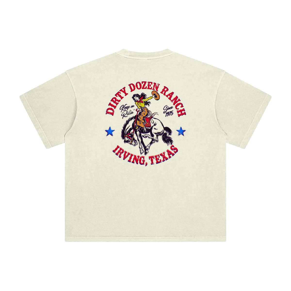 Dirty Dozen Ranch Est 75 Enzyme Washed T-Shirt