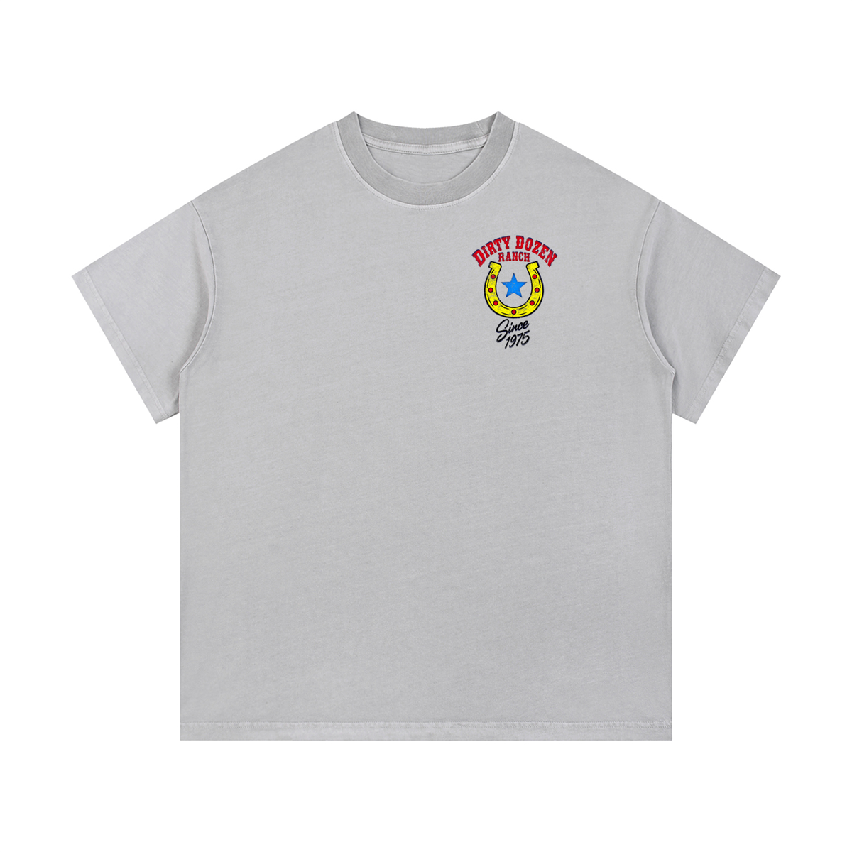 Dirty Dozen Ranch Est 75 Vintage Wash Cotton T-Shirt