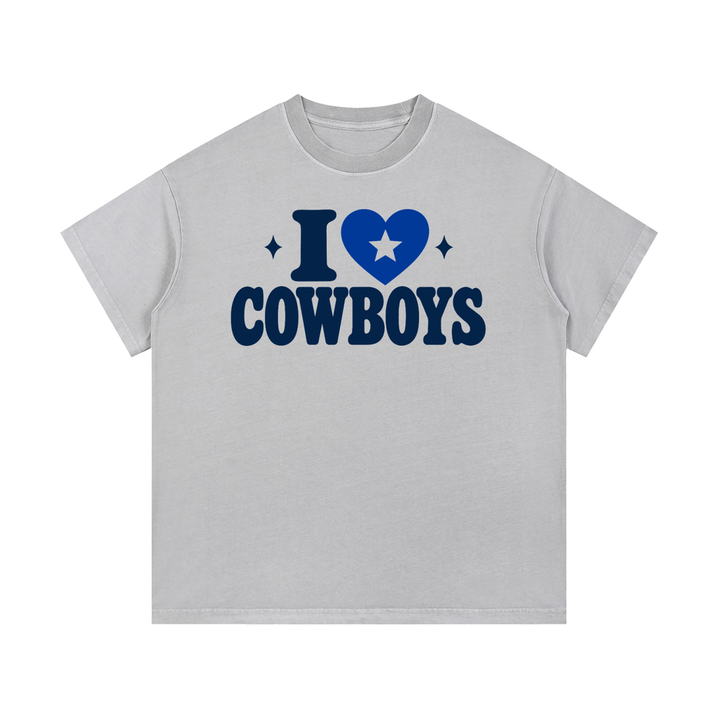 I <3 COWBOYS Vintage Wash Cotton T-Shirt