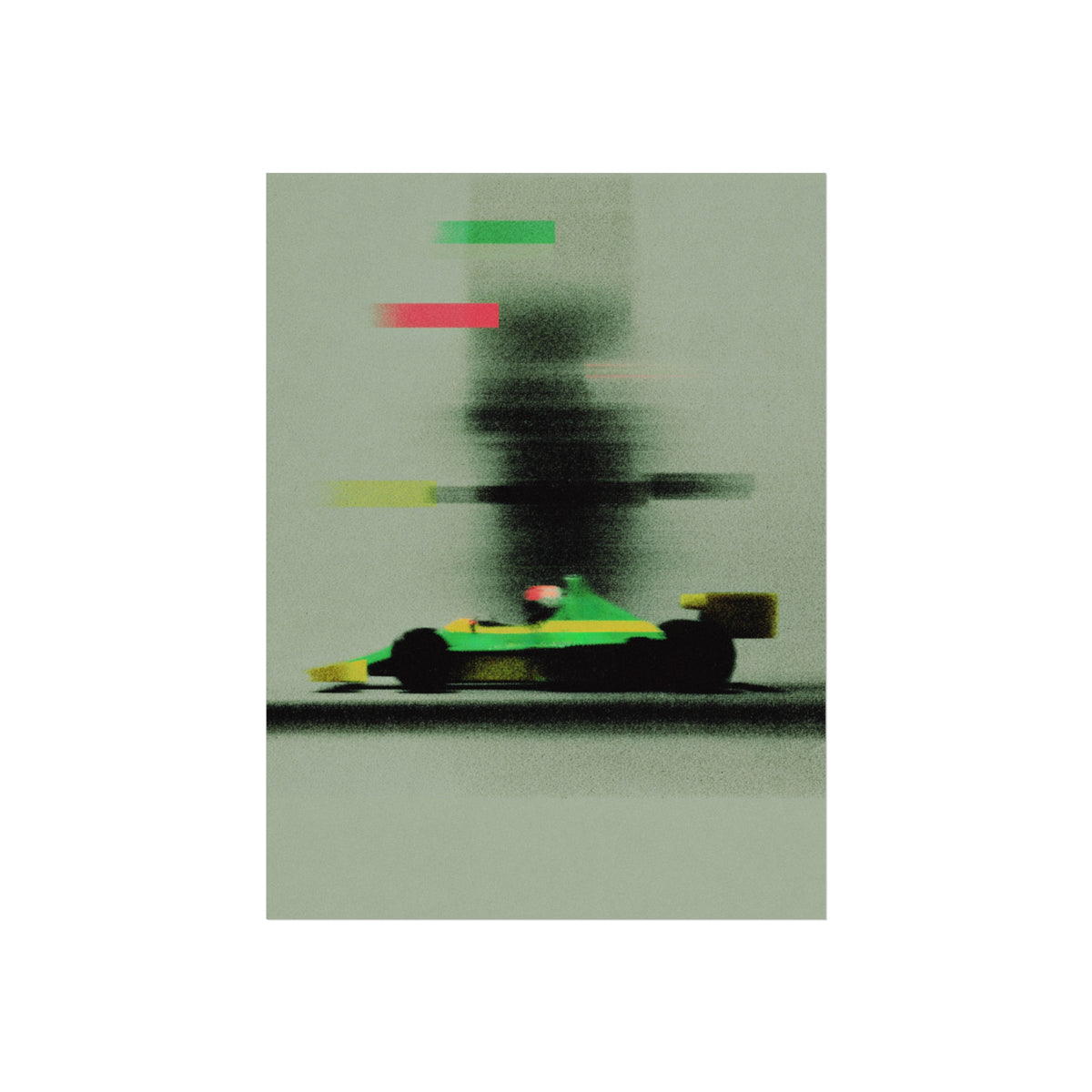 Abstract Velocity Study no.1 Matte Wall Art