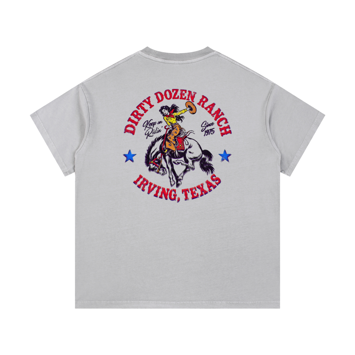 Dirty Dozen Ranch Est 75 Vintage Wash Cotton T-Shirt