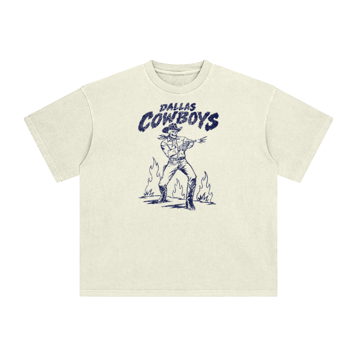 Welcome to the big D Enzyme Washed T-Shirt