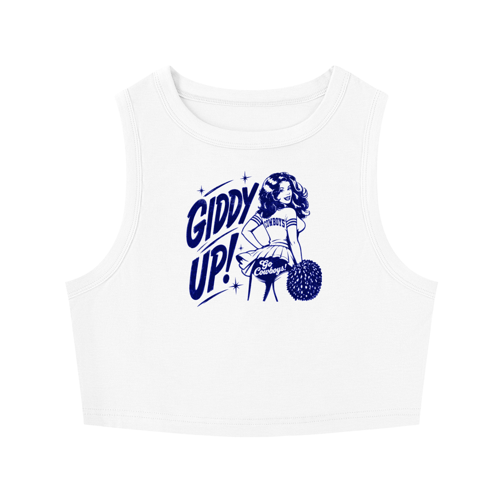 Giddy Up Partner Women's Tight Crewneck Crop Tank Top