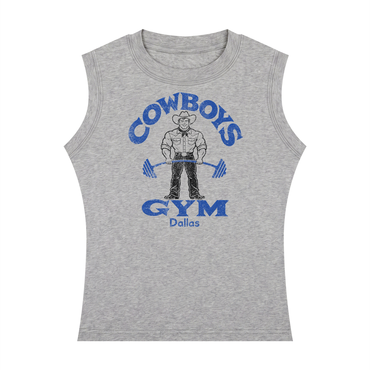 COWBOYS GYM Women's Crewneck Tank Top