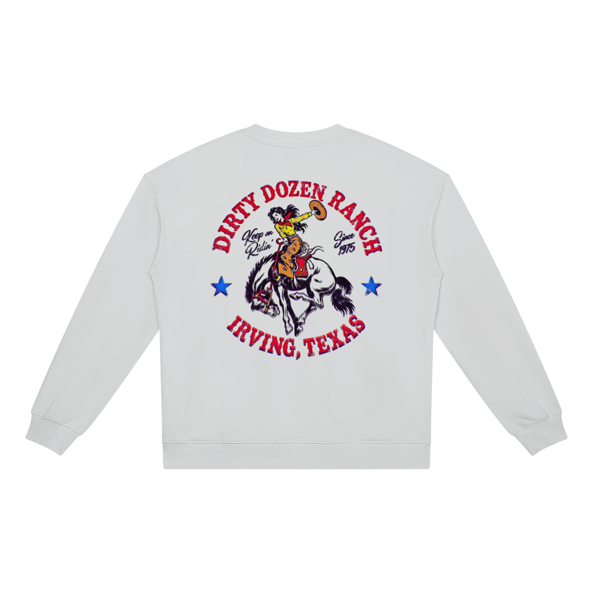 Dirty Dozen Ranch Est 75 Unisex Heavyweight Crewneck Sweatshirt