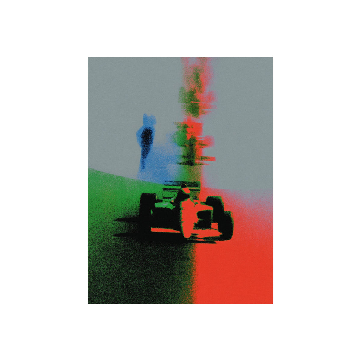 Abstract Velocity Study no.2 Matte Wall Art