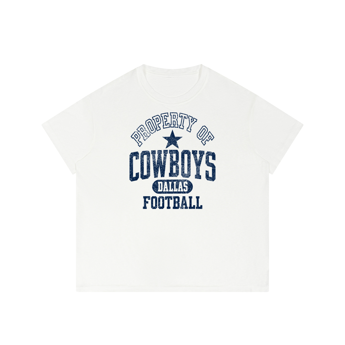 Cowboys Football Men’s Sheer Lyocell Blend Boxy T-Shirt