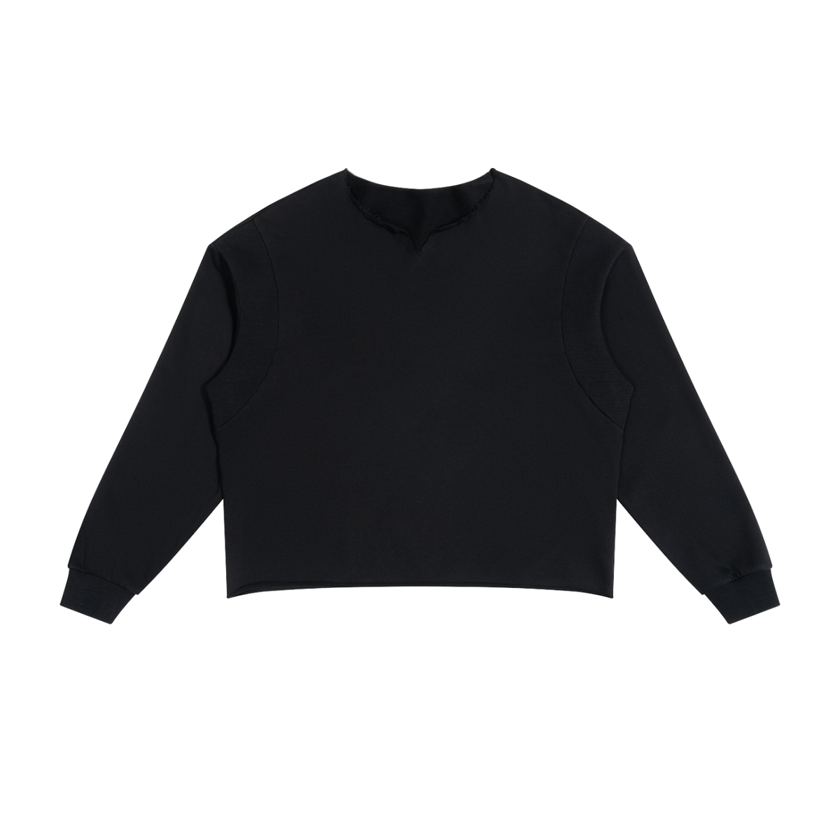 SGS Paneled Raw Edge Sweatshirt — product view 1