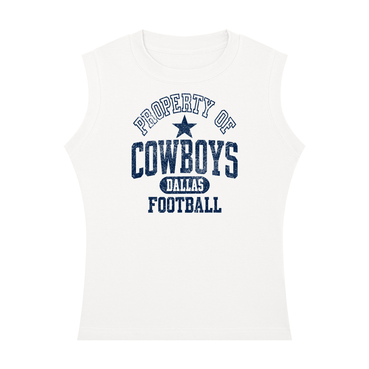 Cowboys Football Women's Crewneck Tank Top