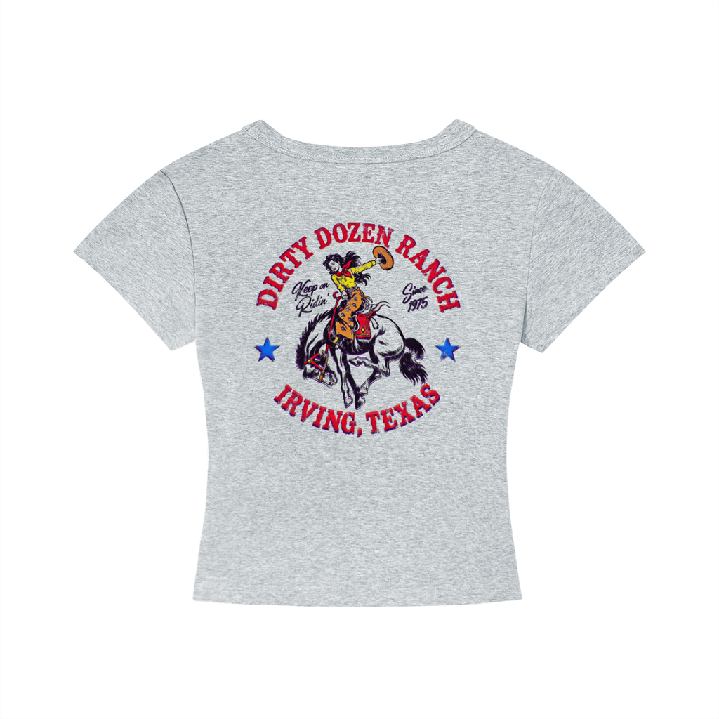 Dirty Dozen Ranch Est 75 Women's Cropped T-Shirt