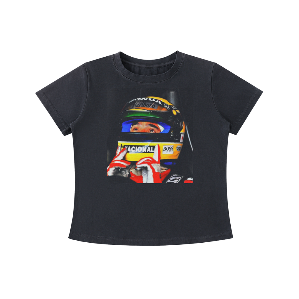 Senna — Focus — Vintage-Wash Fitted Tee
