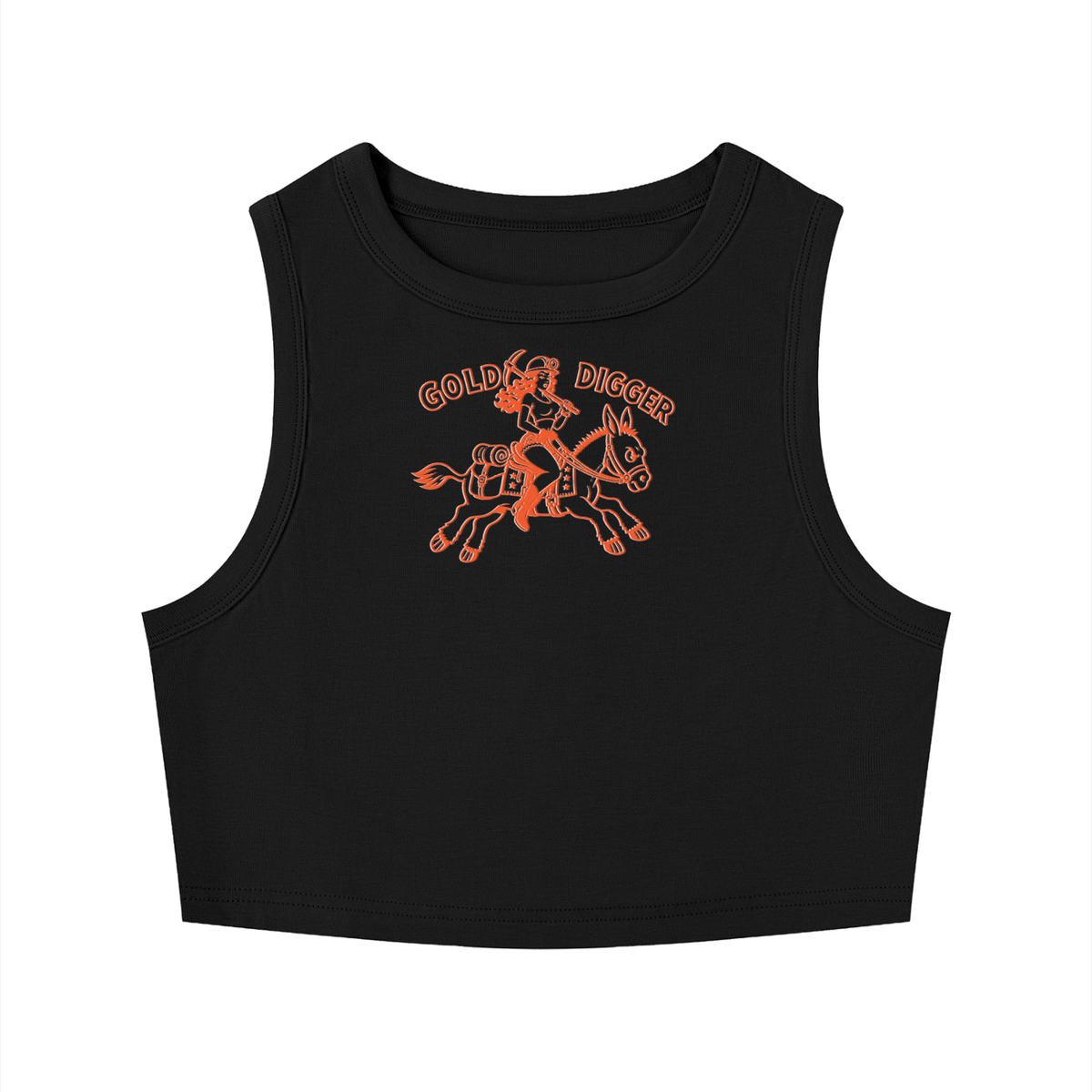 Gold Digger Women’s Fitted Crop Tank