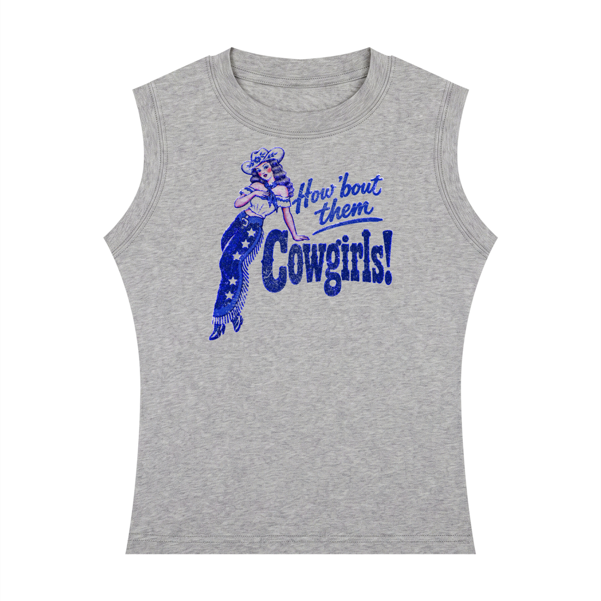 How bout them cowgirls Women's Crewneck Tank Top