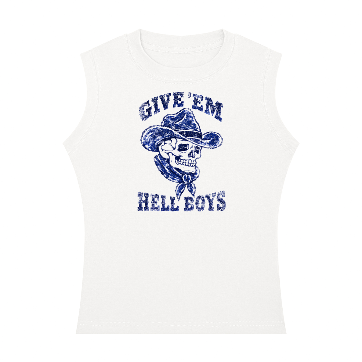Give 'em hell boys Women's Crewneck Tank Top
