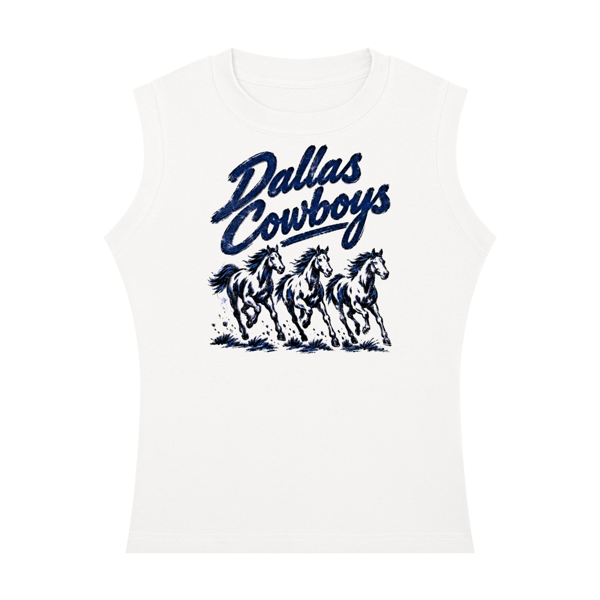 Wild Mustangs Women's Crewneck Tank Top