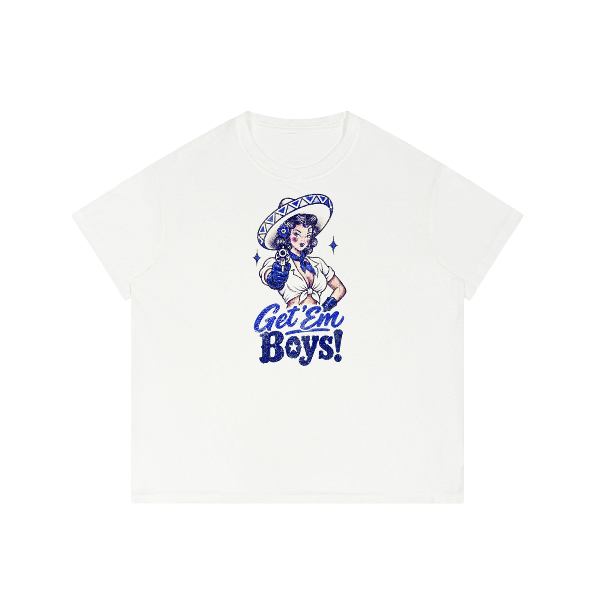Get 'em boys! Men’s Sheer Lyocell Blend Boxy T-Shirt