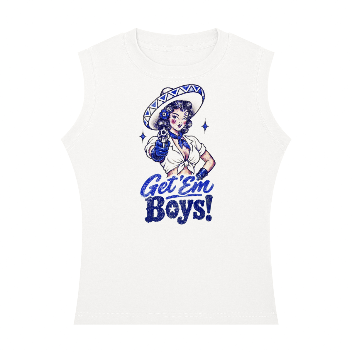 Get 'em boys! Women's Crewneck Tank Top