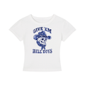 Give 'em hell boys Women's Cropped T-Shirt