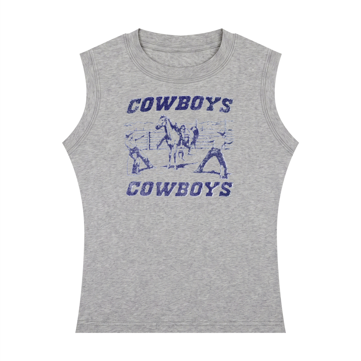 Bronco Bustin' Women's Crewneck Tank Top