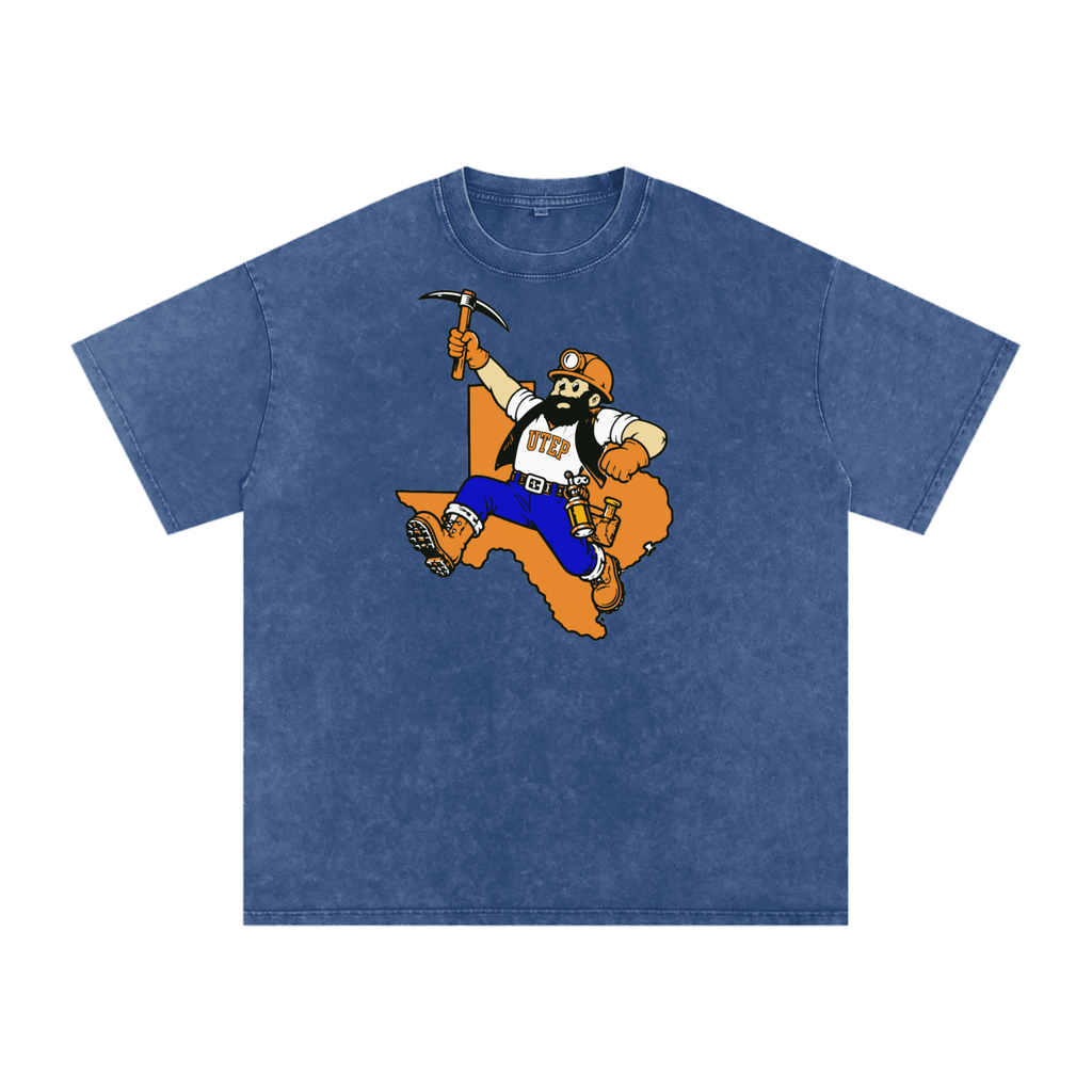 UTEP Heritage Miner Snow-Wash Oversized Tee